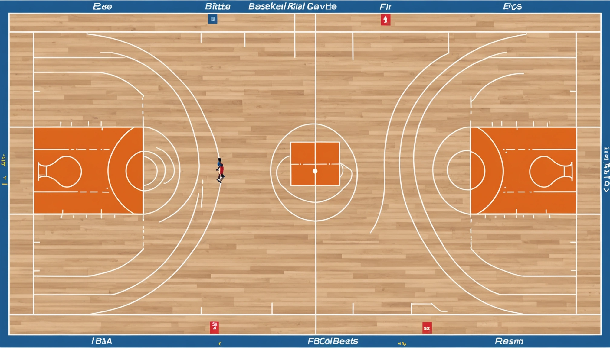 Баскетбольная разметка - Разметка баскетбольной площадки: Линии, зоны и стандарты