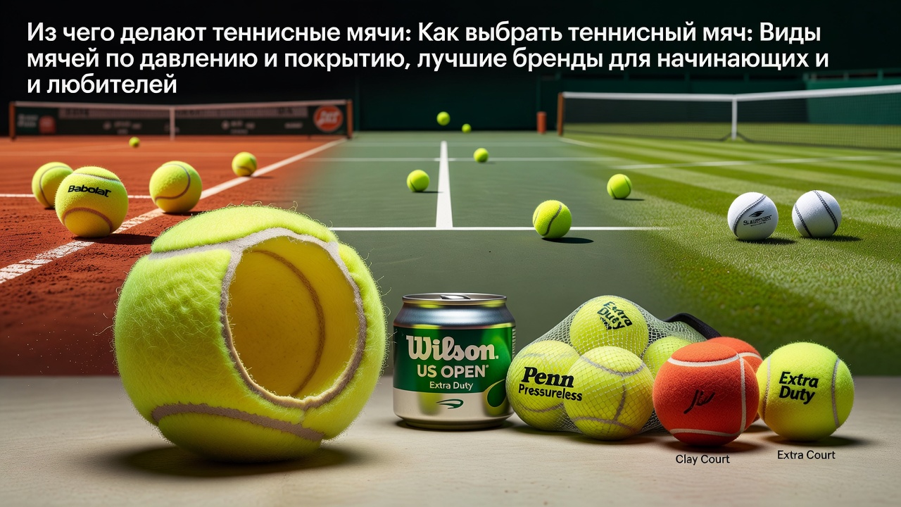 Из чего делают теннисные мячи: Как выбрать теннисный мяч: Виды мячей по давлению и покрытию, лучшие бренды для начинающих и любителей