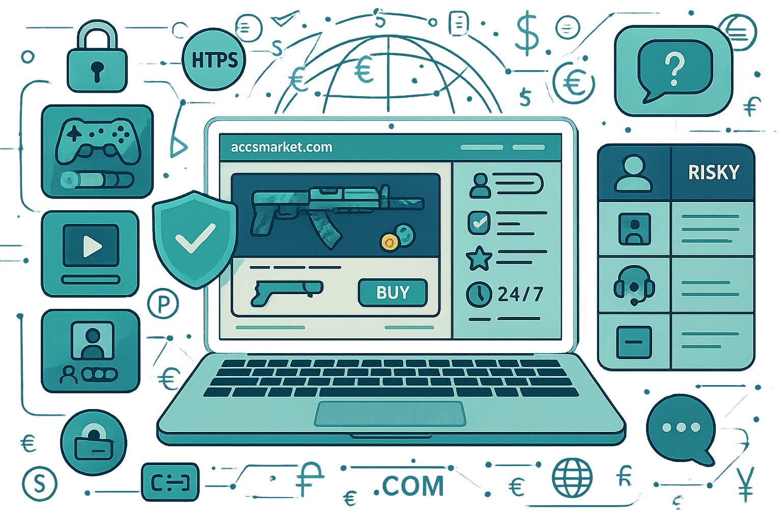 Как выбрать безопасную платформу для покупки и продажи аккаунтов и цифровых товаров в своем регионе